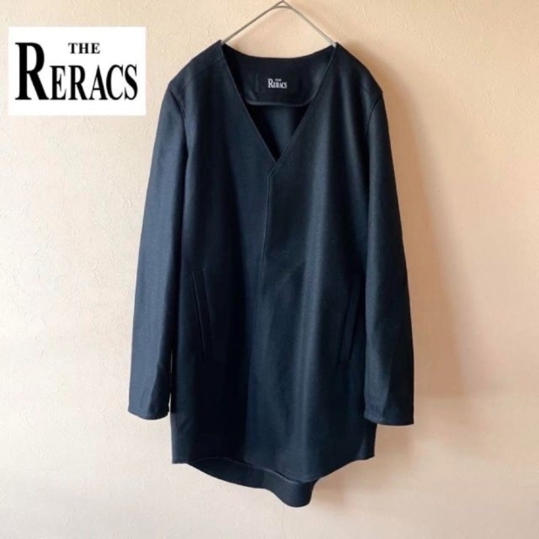 THE RERACS ザリラクス✨ウール ノーカラージャケット ライトコート