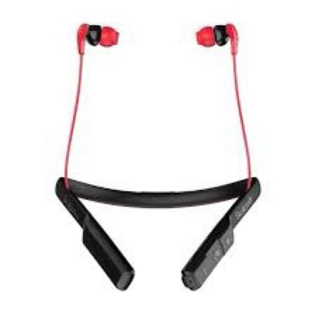 Skullcandy(スカルキャンディ)のSKULLCANDY スカルキャンディー ワイヤレスイヤホン レッド スマホ/家電/カメラのオーディオ機器(ヘッドフォン/イヤフォン)の商品写真