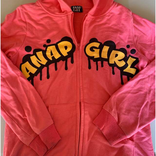 ANAP(アナップ)のANAP パーカー　ピンク キッズ/ベビー/マタニティのキッズ服女の子用(90cm~)(ジャケット/上着)の商品写真