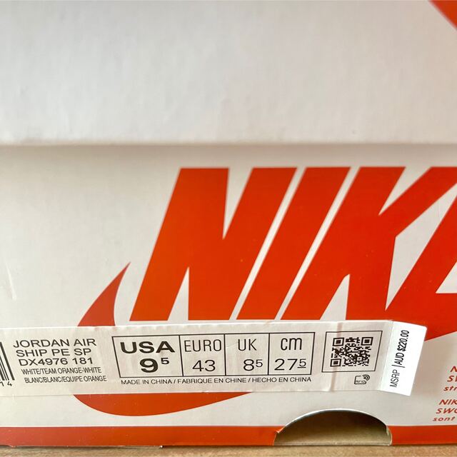 NIKE AIR SHIP Team Orange ナイキ エアシップ 27.5 メンズの靴/シューズ(スニーカー)の商品写真