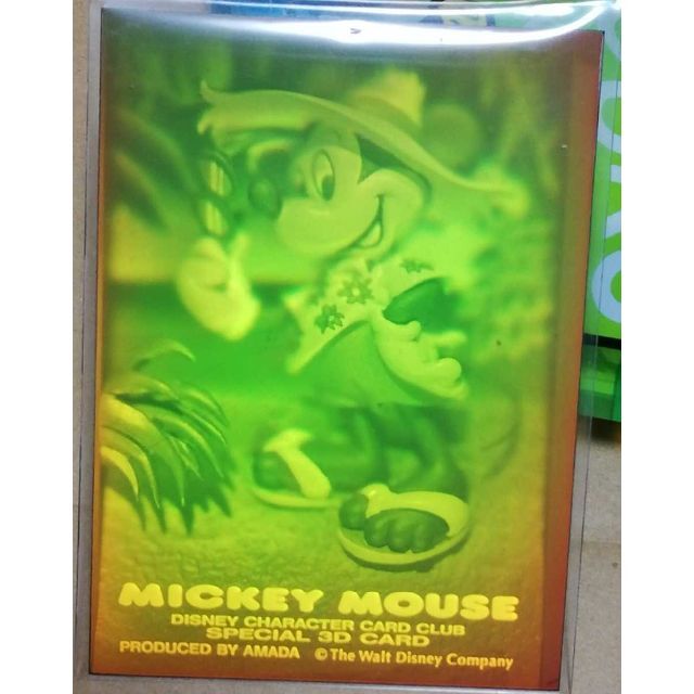 昭和 レトロ ミッキーマウス 3D ホログラム Disney ハワイ カード