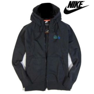 ナイキ(NIKE)の【NIKE/ナイキ】バックプリント ジップアップパーカー メンズM・ブラック黒(パーカー)