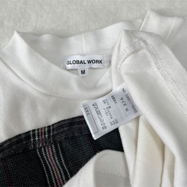 GLOBAL WORK(グローバルワーク)の【グローバルワーク】GLOBALWORK M 100 110 チェック　ビスチェ キッズ/ベビー/マタニティのキッズ服女の子用(90cm~)(Tシャツ/カットソー)の商品写真