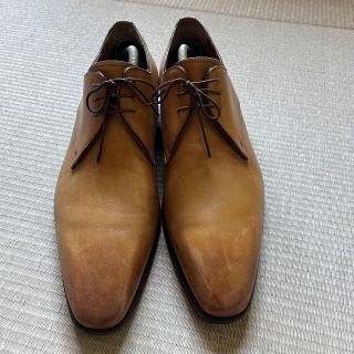 サントーニ(Santoni)のサントーニ　santoni レザー　シューズ　茶色　サイズ7  同色ベルト付(ドレス/ビジネス)