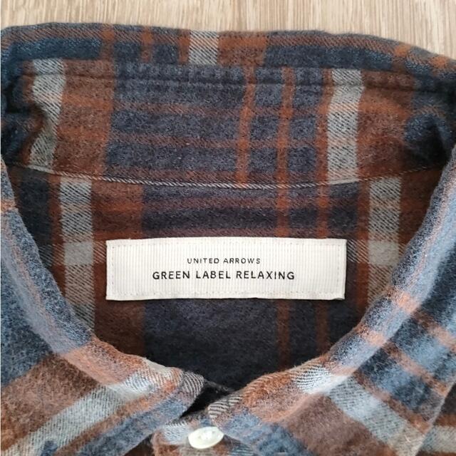 UNITED ARROWS green label relaxing(ユナイテッドアローズグリーンレーベルリラクシング)のユナイテッドアローズ　ネルシャツ メンズのトップス(シャツ)の商品写真