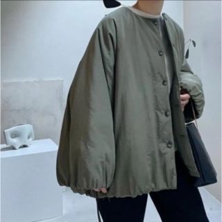 アギュー(ARGUE)のArgue COTTON NYLON OVER DOWN BLOUSON(ノーカラージャケット)