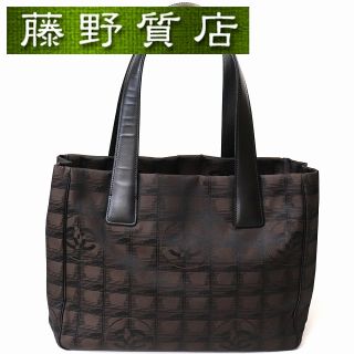 シャネル(CHANEL)の(美品)シャネル CHANEL ニュー トラベルライン トート バッグ PM ブラウン 茶 レディース ナイロン レザー 軽量 8177(トートバッグ)