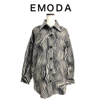 エモダ(EMODA)の【ばに様専用】EMODA ウェーブジャガード バルキーシャツ ライトミックスF(ブルゾン)