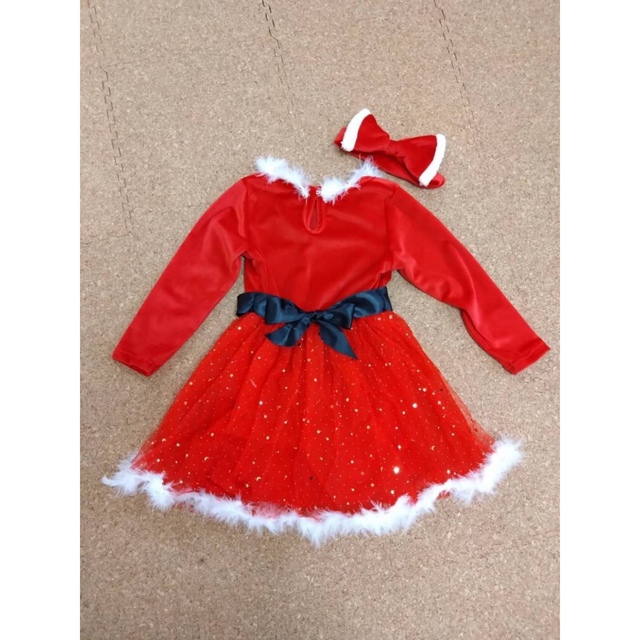 クリスマス  女の子 サンタ キッズ 110 120 130 イベント  キッズ/ベビー/マタニティのキッズ服女の子用(90cm~)(ドレス/フォーマル)の商品写真