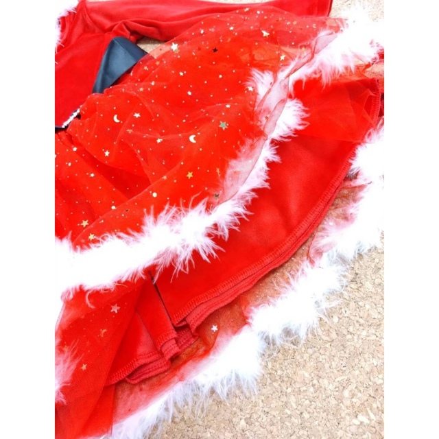 クリスマス  女の子 サンタ キッズ 110 120 130 イベント  キッズ/ベビー/マタニティのキッズ服女の子用(90cm~)(ドレス/フォーマル)の商品写真