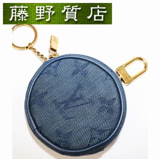 ルイヴィトン(LOUIS VUITTON)の ルイヴィトン LOUIS VUITTON ラウンドポーチ コインケース キーチェーン付 モノグラムデニム M68290 8249(コインケース/小銭入れ)