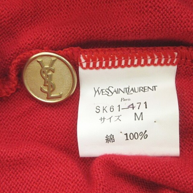 イヴサンローラン YSL カーディガン 半袖 パフスリーブ 金ボタン イヴサンローラン YSL カーディガン 半袖 パフスリーブ 金ボタン