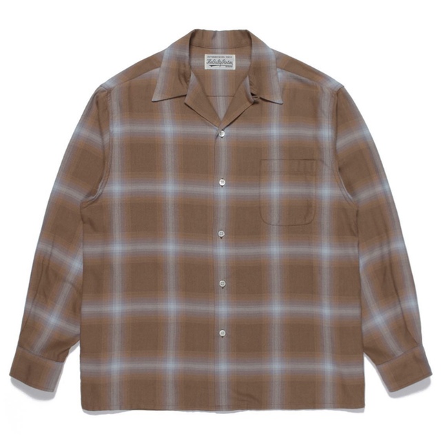 WACKO MARIA - 即完売 ワコマリア オンブレチェックシャツ ブラウン L