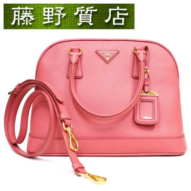 PRADA(プラダ)の（美品）プラダ PRADA 2wayハンドバッグ レザー ピンク ゴールド金具 BN2567 8315 レディースのバッグ(ショルダーバッグ)の商品写真