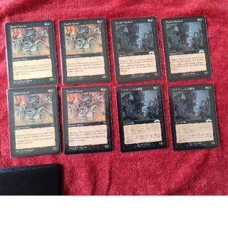 マジックザギャザリング(マジック：ザ・ギャザリング)のmtgダウスィーの怪物４枚(英)ダウスィーの大将軍４枚(英2枚、日2枚)(シングルカード)