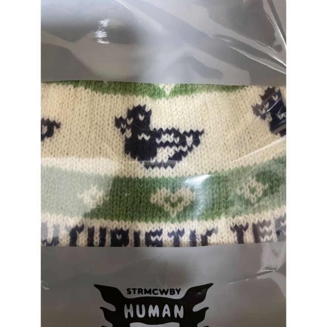 HUMAN MADE(ヒューマンメイド)のHUMAN MADE DUCK JACQUARD KNIT SWEATER L メンズのトップス(ニット/セーター)の商品写真