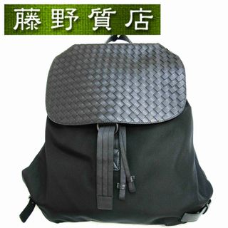 ボッテガヴェネタ(Bottega Veneta)の（美品） ボッテガヴェネタ BOTTEGA VENETA テクニカル バックパック リュック イントレチャート レザー 黒 409595 8457(リュック/バックパック)