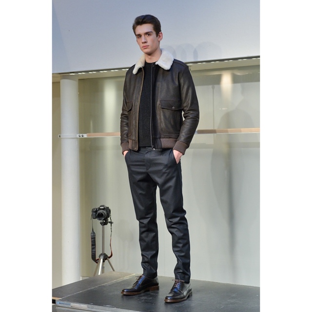 未使用品】 A.P.C - A.P.C Louis w ファーレザージャケット レザー