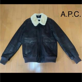 アーペーセー(A.P.C)のA.P.C Louis w ファーレザージャケット(レザージャケット)