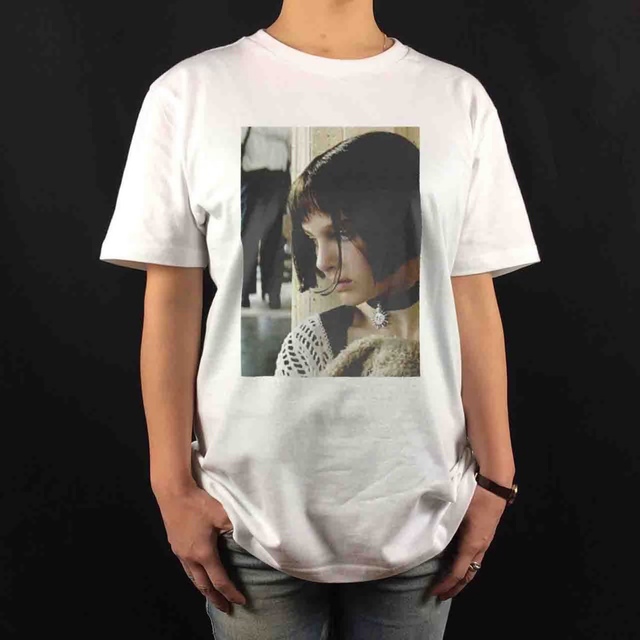 新品 レオン LEON マチルダ横顔 映画ヒロイン ショートカット少女 Tシャツ