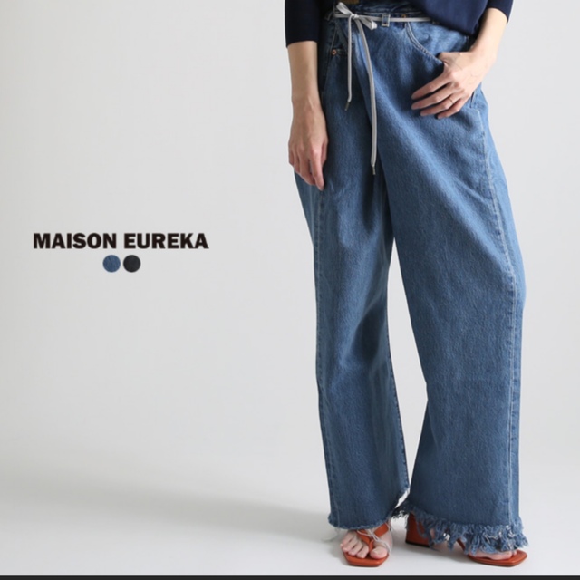 新品タグ付き　MAISON EUREKA メゾンエウレカ　バギーデニム