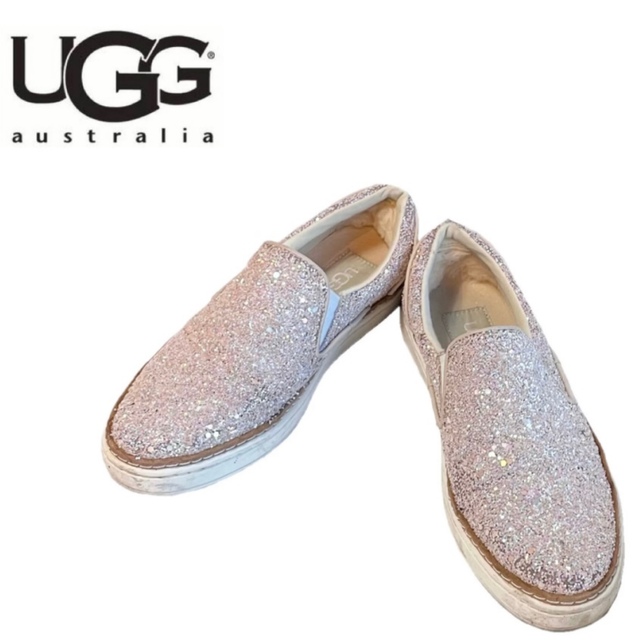 UGG(アグ)の【中古】 UGG アグ グリッター スリッポン 靴 スニーカー 22.0cm レディースの靴/シューズ(スリッポン/モカシン)の商品写真