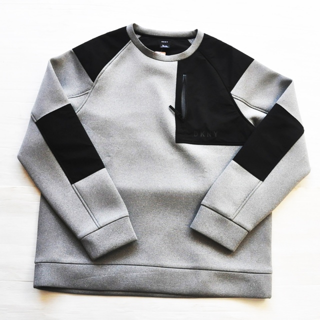 半額SALE☆ SWEAT NECK CREW P LOGO DKNY SIZE BIG スウェット - www
