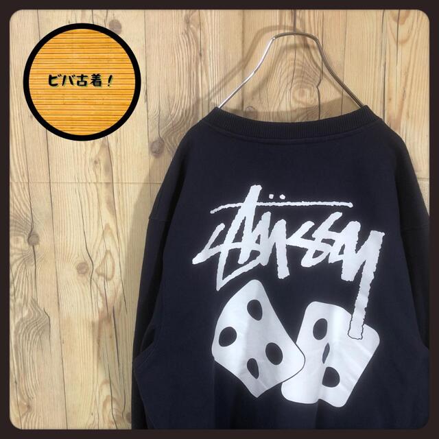 STUSSY(ステューシー)の『バッグピリント』90s 古着 ステューシー ビッグプリント 太アーム メンズのトップス(スウェット)の商品写真