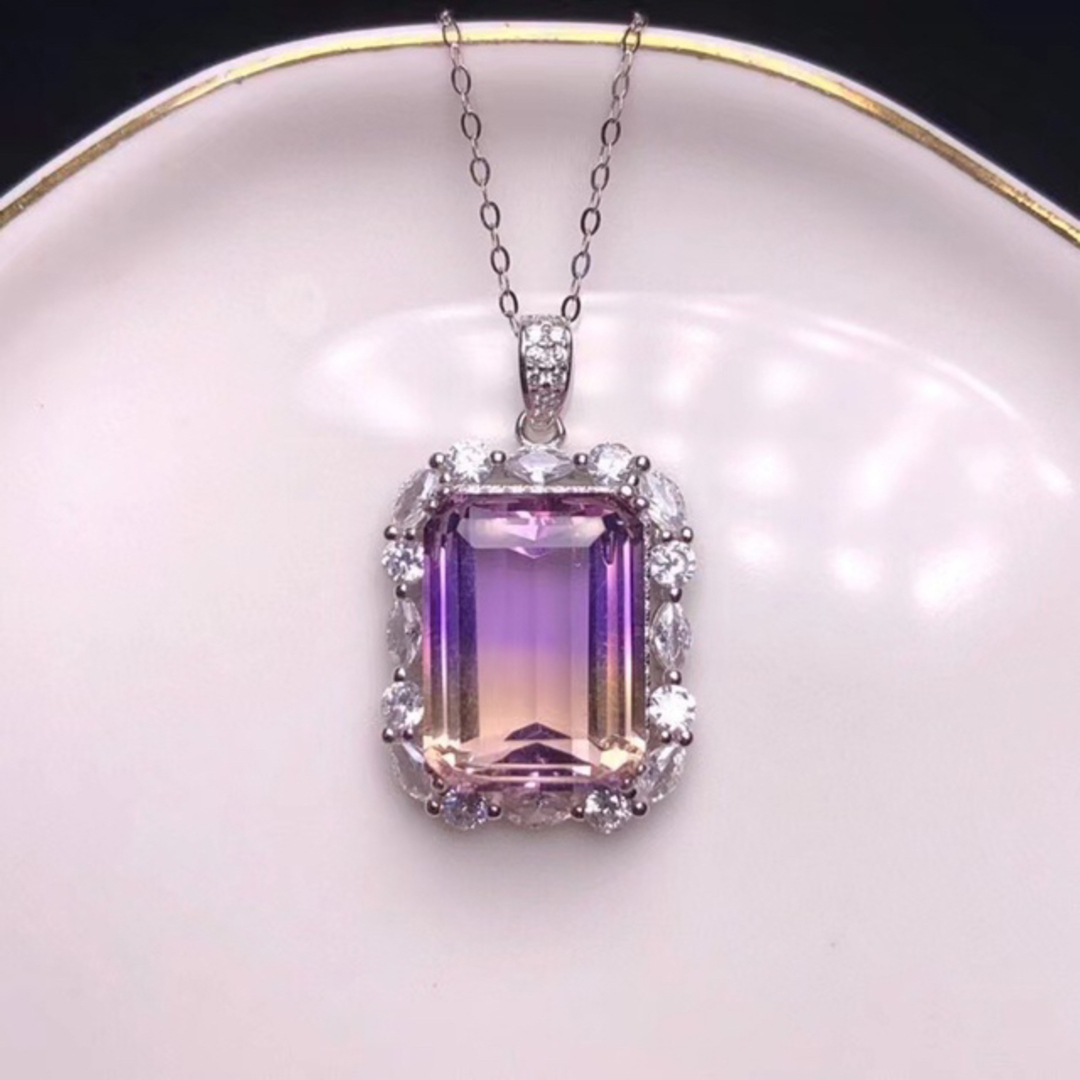 【天然】アメトリン ペンダントトップ , s925