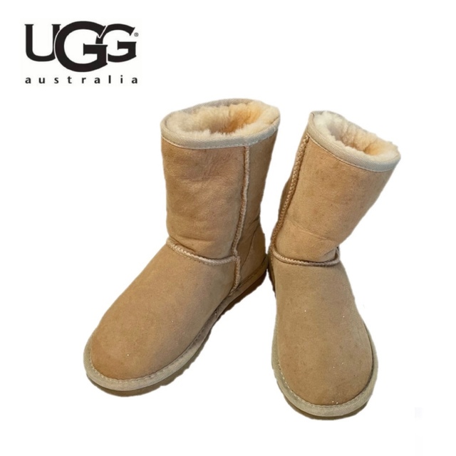 UGG - 破れあり UGG アグ ブーツ ムートン 靴 キャメル ブラウン 22.0