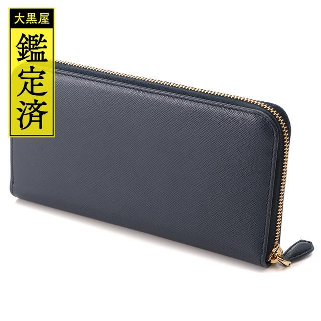 最高 PRADA - プラダ リボン ラウンド長財布 1ML506 サフィア-ノ