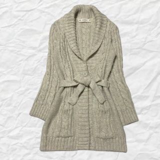 ザラ(ZARA)のZARA  ウール混  アルパカ混  ケーブルニット カーディガン  秋  冬(カーディガン)