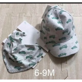 エイチアンドエム(H&M)の6-9M　キャップ＆スタイセット　　新品！！(帽子)