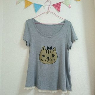 フランシュリッペ(franche lippee)のりおさま専用♡Cherir ra femme♡猫カットソー(カットソー(半袖/袖なし))