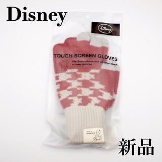 ディズニー(Disney)の【新品･未開封】Disney アリス スマホ対応 手袋 レディース 赤(手袋)