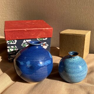 清水焼林山 陶器(花瓶)