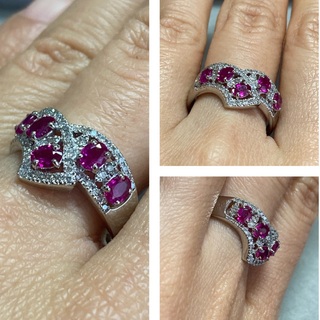 Pt900 とても綺麗なルビーとダイヤモンドのリング 　指輪(リング(指輪))