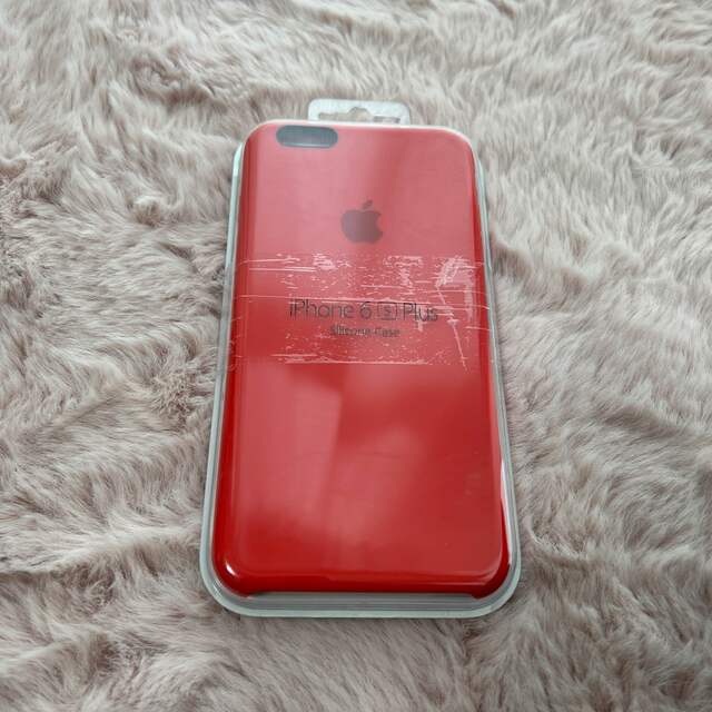 Apple(アップル)の定価4950円新品Apple純正iPhone 6s PlusREDシリコンケース スマホ/家電/カメラのスマホアクセサリー(モバイルケース/カバー)の商品写真