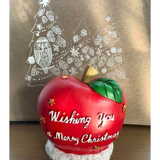 アフタヌーンティー(AfternoonTea)のリンゴ　ライト　クリスマス　アレンジ　アフタヌーンティー　アップル(置物)