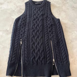 アレキサンダーワン(Alexander Wang)のアレキサンダーワン❣️ニットベスト 黒(ニット/セーター)