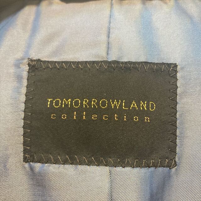 TOMORROWLAND(トゥモローランド)の【2度着用】トゥモローランド コレクション　カシミヤ混合コート　黒　36 レディースのジャケット/アウター(ロングコート)の商品写真