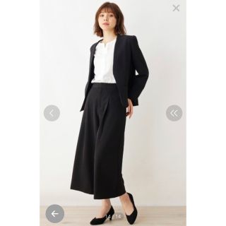 ハッシュアッシュ(HusHush)のワイドパンツ　スーツセットアップ(スーツ)