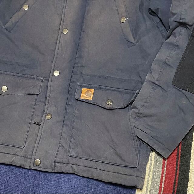 carhartt(カーハート)の90s 古着 カーハート トラッパーパーカー ロゴタグ 革タグ ゆるだぼ メンズのジャケット/アウター(モッズコート)の商品写真