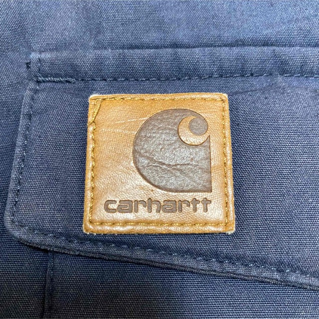 carhartt(カーハート)の90s 古着 カーハート トラッパーパーカー ロゴタグ 革タグ ゆるだぼ メンズのジャケット/アウター(モッズコート)の商品写真