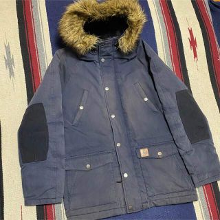 カーハート(carhartt)の90s 古着 カーハート トラッパーパーカー ロゴタグ 革タグ ゆるだぼ(モッズコート)