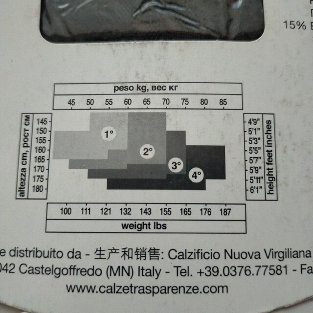 fukuske(フクスケ)のTrasparenze ストッキング インポート イタリア 黒 タイツ 柄 レディースのレッグウェア(タイツ/ストッキング)の商品写真