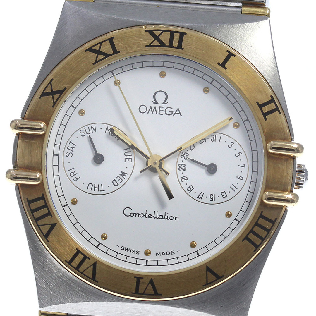 最高の品質 OMEGA メンズ_717386 クォーツ 396.1070 ハーフバー デイデイト コンステレーション ☆保証書付き【OMEGA】オメガ  腕時計(アナログ)