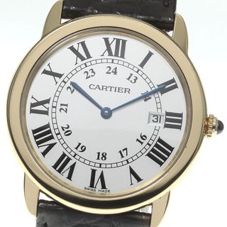 カルティエ(Cartier)のベルト訳あり☆【CARTIER】カルティエ ロンドソロLM K18YGベゼル W6700455 クォーツ メンズ_714882【ev10】(腕時計(アナログ))