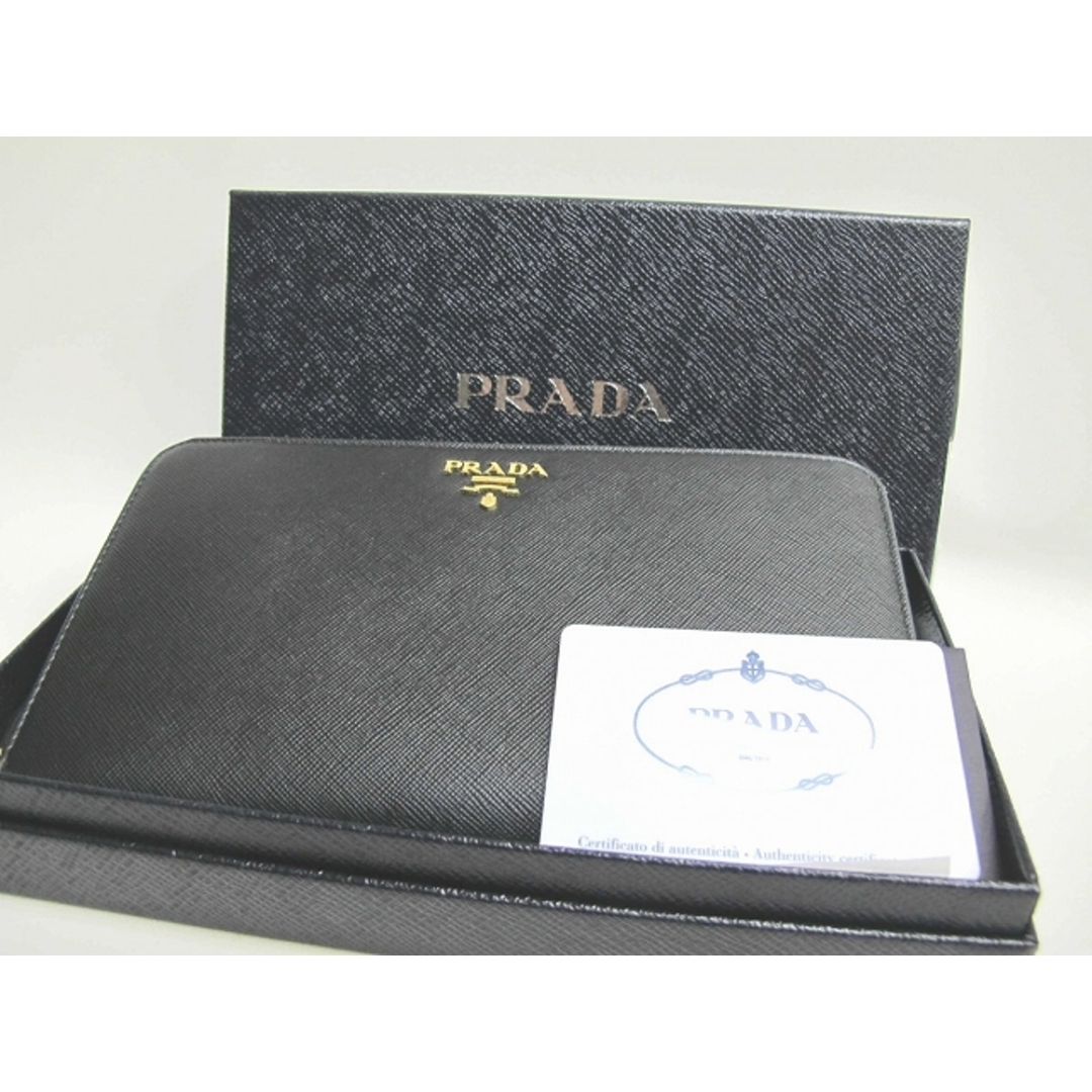 PRADA(プラダ)の（新品）プラダ PRADA　ラウンドファスナー長財布　オーガナイザータイプ SAFレザー×黒 8052 レディースのファッション小物(財布)の商品写真