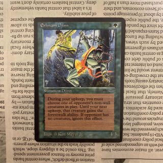 マジックザギャザリング(マジック：ザ・ギャザリング)のMTG Erhnam Djinn アーナム・ジン　アラビアンナイト　英語(シングルカード)